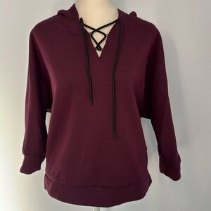 ❤️3/$30 Avia Hooded Lace Up Sweatshirt